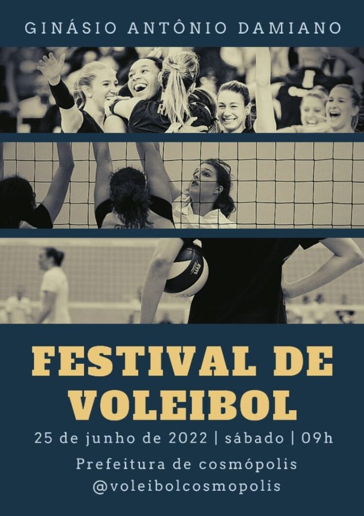 Festival de Voleibol em Cosmópolis