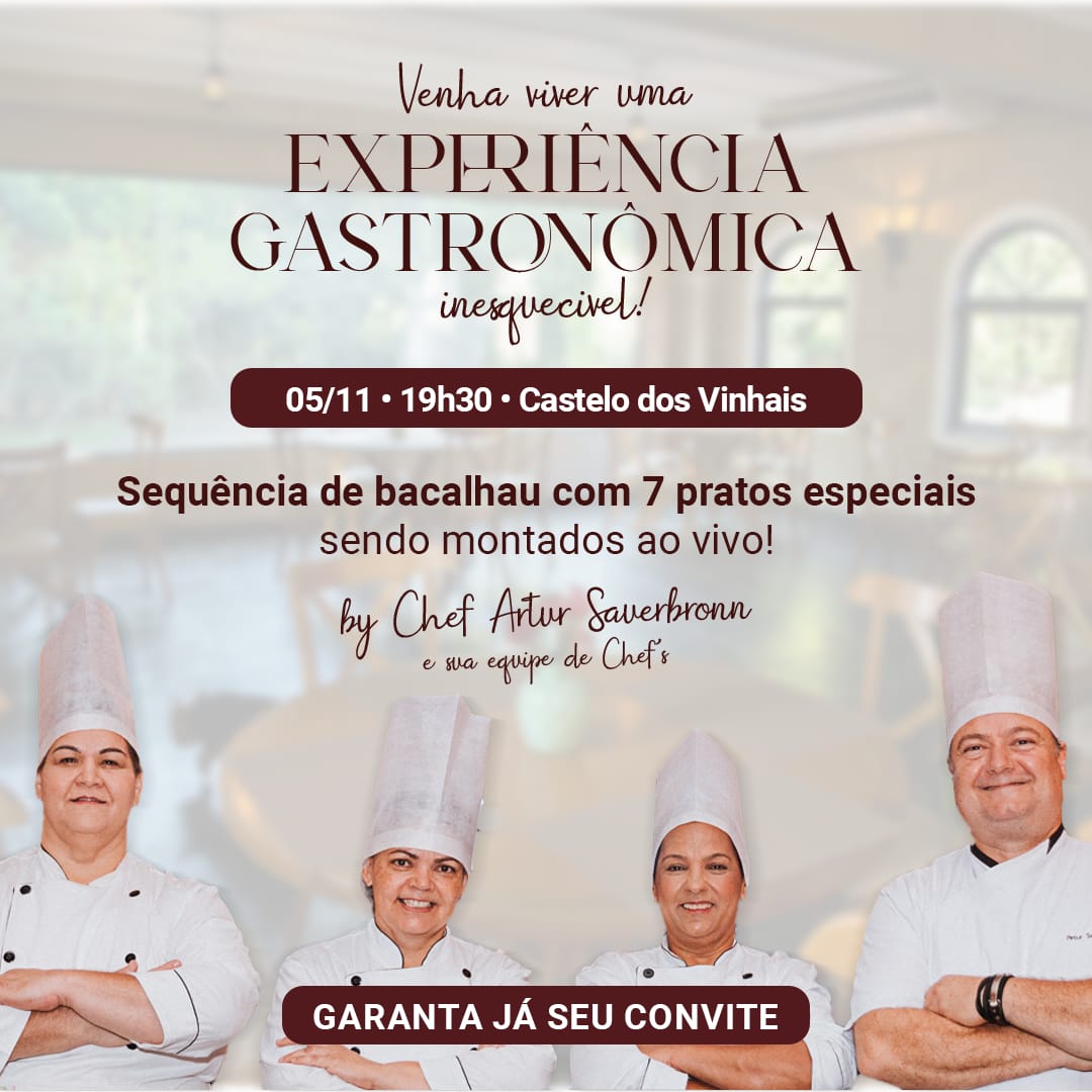 Você merece uma experiência gastronômica dessa, estamos te